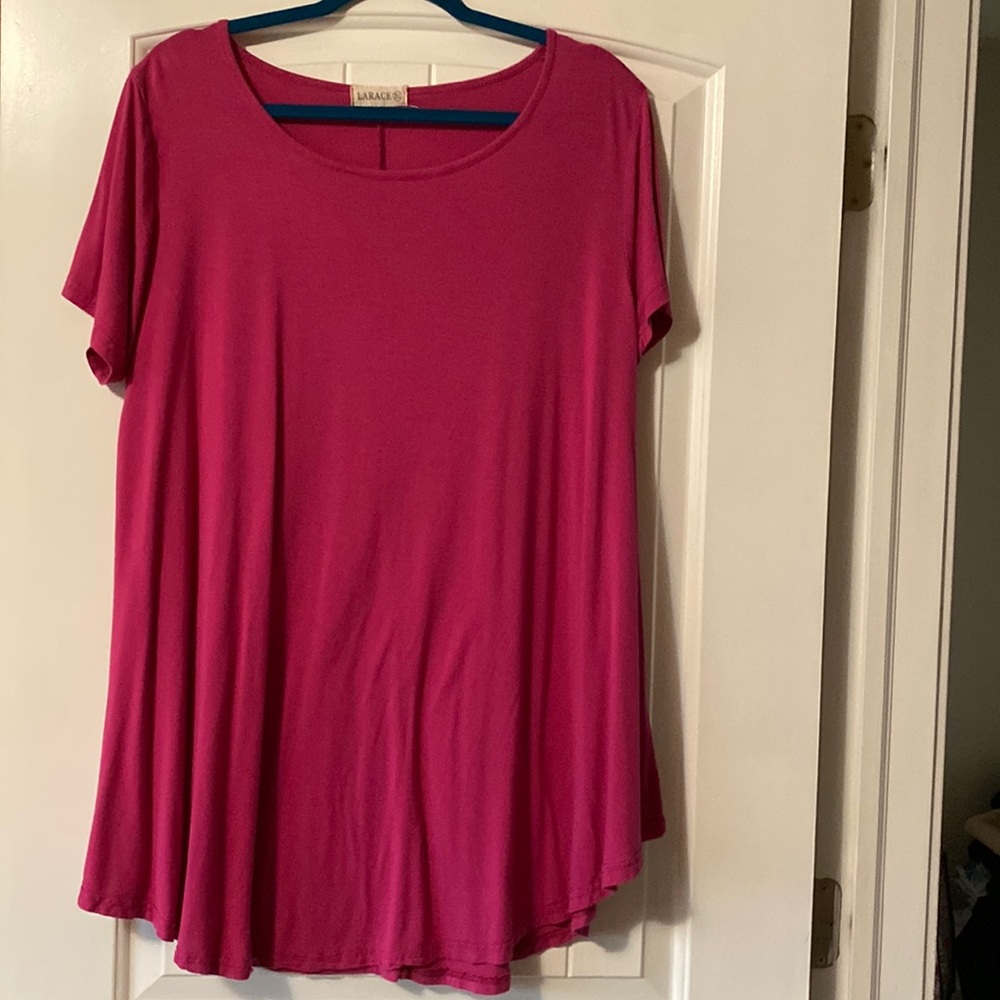 Flowy Tunic Top Pink/Fuchsia
